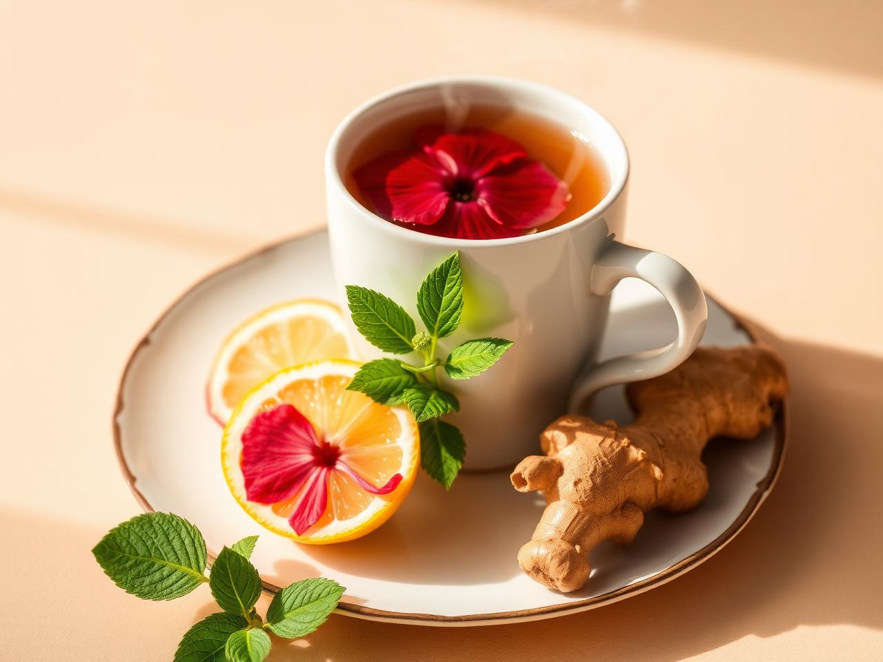 Herbal hair-supportive tea
